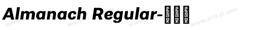Almanach Regular字体转换